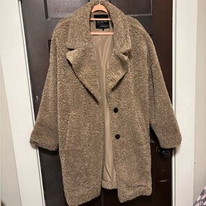 Zara Brown Teddy Jacket